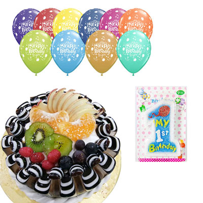 "Floral Bouquet Design Pineapple Cake - 3 Kgs (Code F03) - Click here to View more details about this Product